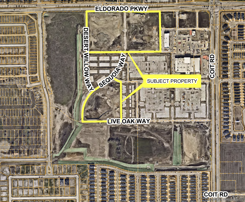 Plot map of Brinkman Ranch in Frisco, TX